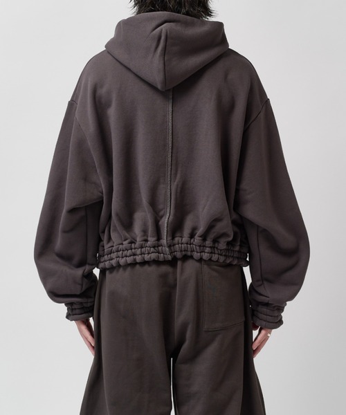 SHINYAKOZUKA(シンヤコヅカ)の「home old style zip hoodie(パーカー・メンズ・チャコールグレー/ブラック・MEDIUM/SMALL)」の18枚目の写真