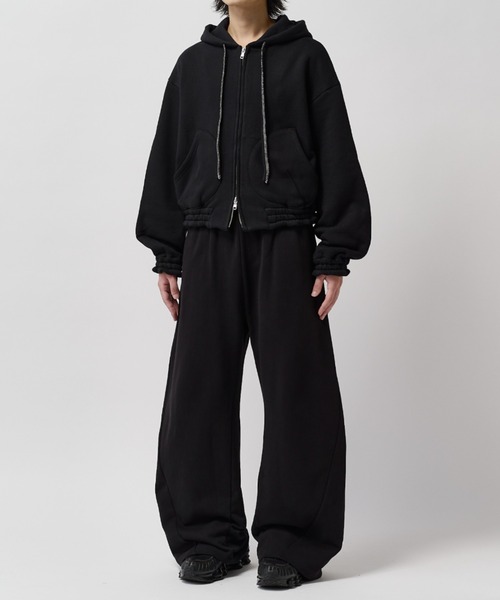 SHINYAKOZUKA(シンヤコヅカ)の「home old style zip hoodie(パーカー・メンズ・チャコールグレー/ブラック・MEDIUM/SMALL)」の10枚目の写真