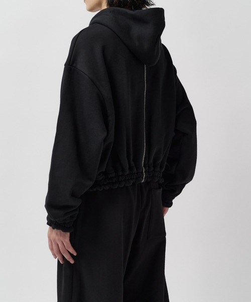 SHINYAKOZUKA(シンヤコヅカ)の「home old style zip hoodie(パーカー・メンズ・チャコールグレー/ブラック・MEDIUM/SMALL)」の7枚目の写真