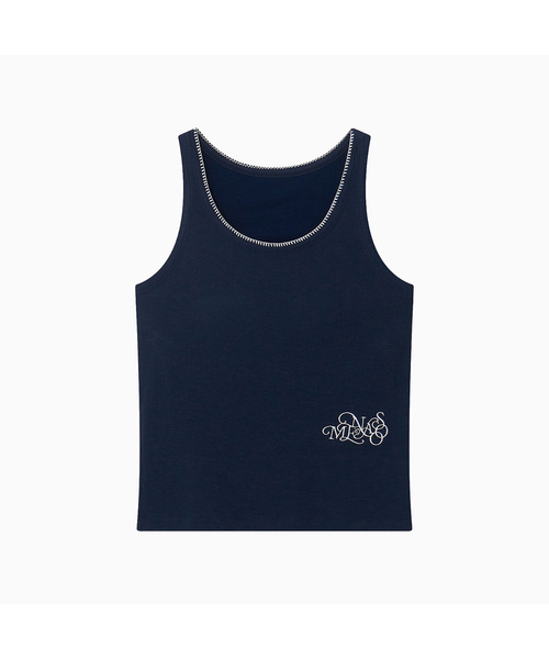 MENASOO(ミナス)の「Soft Merrow Bra Top_Navy(Tシャツ/カットソー・レディース・ネイビー・F)」の1枚目の写真