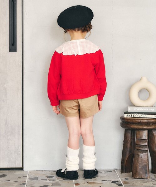 Seraph(セラフ)の「【ストレッチ】らくかわショートパンツ(その他パンツ・キッズ・レッド/ベージュ/インディゴブルー/その他3/チェック・120/110/100/90/80/140/130)」の7枚目の写真