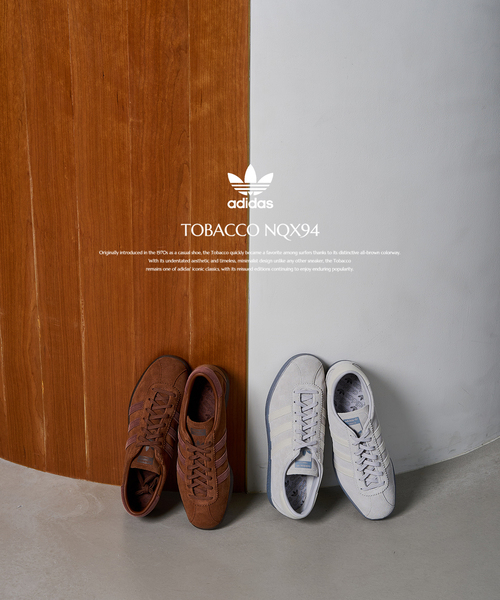 417 EDIFICE（フォーワンセブンエディフィス）の「adidas / アディダス TOBACCO NQX94 タバコ（スニーカー・メンズ・ブラウン/チャコールグレー・26cm/27cm/28cm）」の3枚目の写真