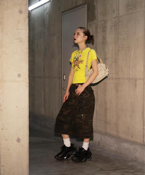 L.H.P(エルエイチピー)の「MAVYTH/メヴィス/CAMO CARGO SHORTS(カーゴパンツ・レディース・オリーブ系1・L/M)」の3枚目の写真