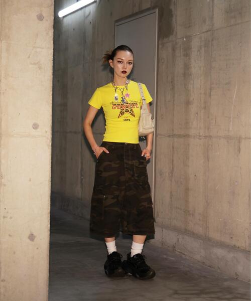 L.H.P(エルエイチピー)の「MAVYTH/メヴィス/CAMO CARGO SHORTS(カーゴパンツ・レディース・オリーブ系1・L/M)」の2枚目の写真