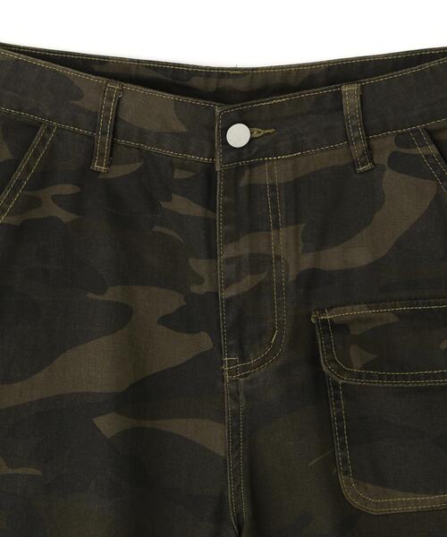L.H.P(エルエイチピー)の「MAVYTH/メヴィス/CAMO CARGO SHORTS(カーゴパンツ・レディース・オリーブ系1・L/M)」の9枚目の写真