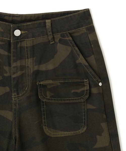 L.H.P(エルエイチピー)の「MAVYTH/メヴィス/CAMO CARGO SHORTS(カーゴパンツ・レディース・オリーブ系1・L/M)」の10枚目の写真