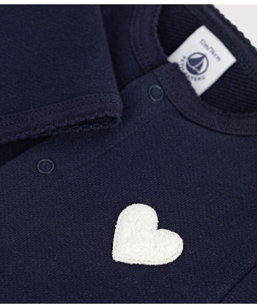 PETIT BATEAU(プチバトー)の「ポワンココットカーディガン(カーディガン/ボレロ・キッズ・ネイビー・18MONTH/12MONTH/24MONTH/36MONTH)」の4枚目の写真