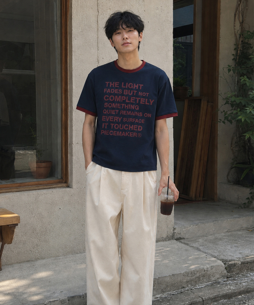 PIECEMAKER（ピースメーカー）の「レタリングリングセミクロップ半袖Tシャツ（ネイビー）（Tシャツ/カットソー・レディース・その他・MEDIUM/LARGE）」の3枚目の写真