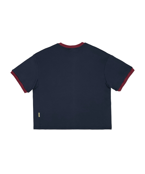 PIECEMAKER（ピースメーカー）の「レタリングリングセミクロップ半袖Tシャツ（ネイビー）（Tシャツ/カットソー・レディース・その他・MEDIUM/LARGE）」の5枚目の写真