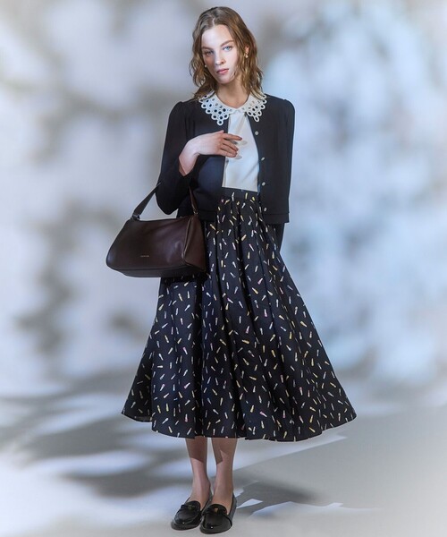 TOCCA(トッカ)の「DOT COLLAR TOPS カットソー(Tシャツ/カットソー・レディース・アイボリー系/ブラック系・MEDIUM/SMALL)」の6枚目の写真