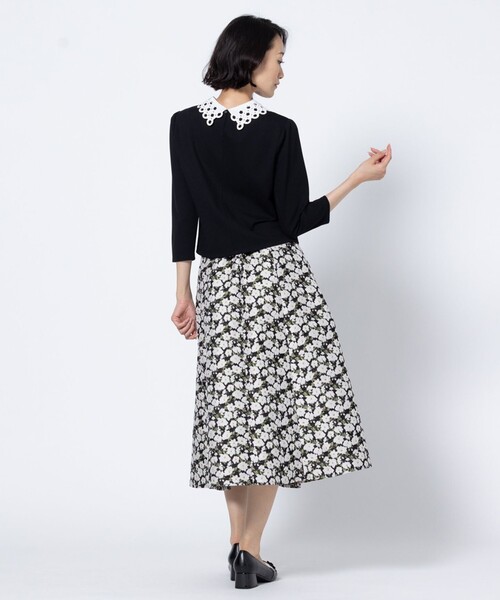 TOCCA(トッカ)の「DOT COLLAR TOPS カットソー(Tシャツ/カットソー・レディース・アイボリー系/ブラック系・MEDIUM/SMALL)」の10枚目の写真