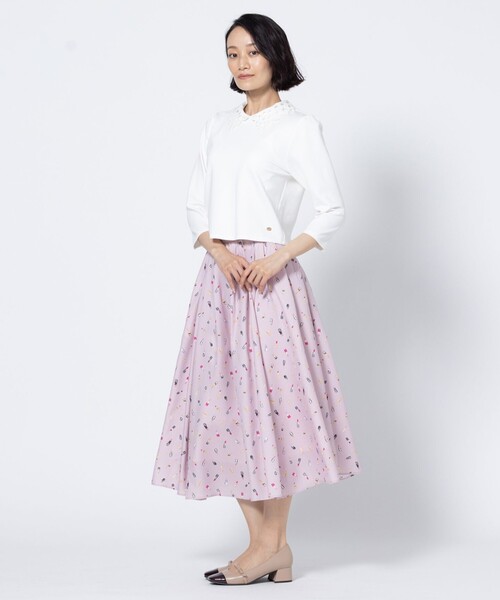 TOCCA(トッカ)の「DOT COLLAR TOPS カットソー(Tシャツ/カットソー・レディース・アイボリー系/ブラック系・MEDIUM/SMALL)」の12枚目の写真