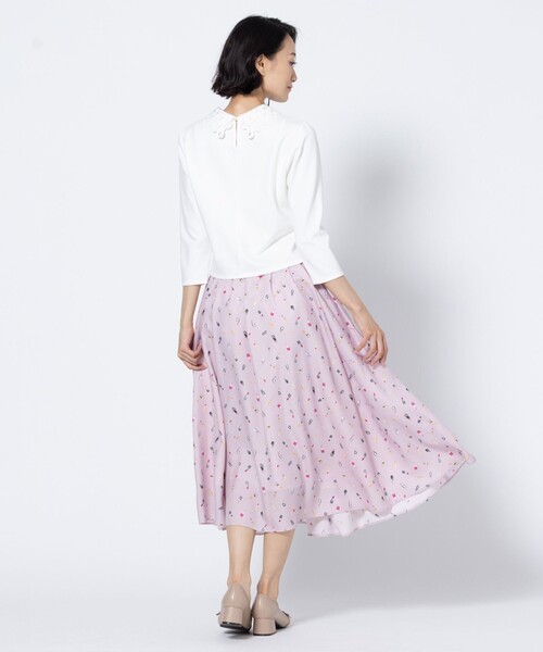 TOCCA(トッカ)の「DOT COLLAR TOPS カットソー(Tシャツ/カットソー・レディース・アイボリー系/ブラック系・MEDIUM/SMALL)」の13枚目の写真