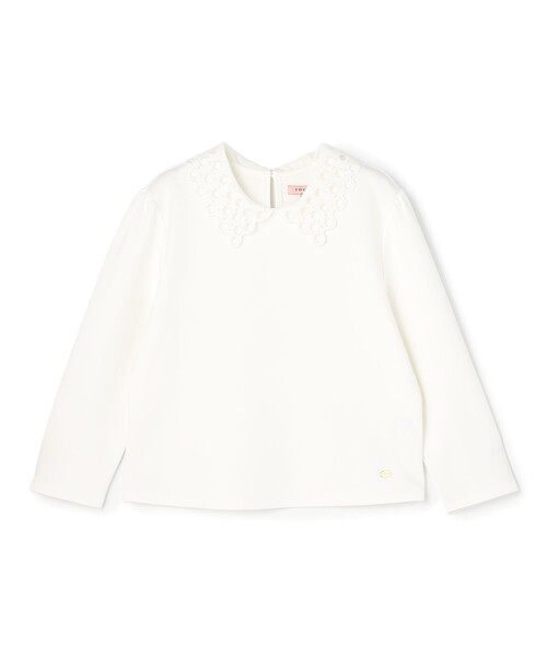 TOCCA(トッカ)の「DOT COLLAR TOPS カットソー(Tシャツ/カットソー・レディース・アイボリー系/ブラック系・MEDIUM/SMALL)」の14枚目の写真
