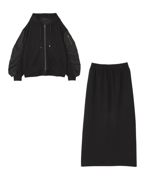 YECCA VECCA(イェッカヴェッカ)の「【2点SET】ミリタリーフーディセットアップ(セットアップ・レディース・ベージュ/グレー/ブラック・FREE)」の11枚目の写真
