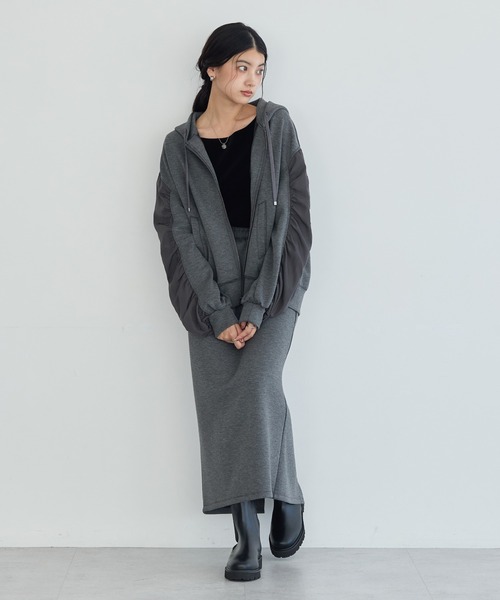 YECCA VECCA(イェッカヴェッカ)の「【2点SET】ミリタリーフーディセットアップ(セットアップ・レディース・ベージュ/グレー/ブラック・FREE)」の20枚目の写真
