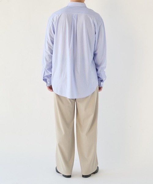 KANEMASA PHIL.(カネマサフィル)の「【KANEMASA PHIL.】46G Stripe Modest Shirt(シャツ/ブラウス・メンズ・ブラック/ホワイト/ブルー・L/M)」の7枚目の写真