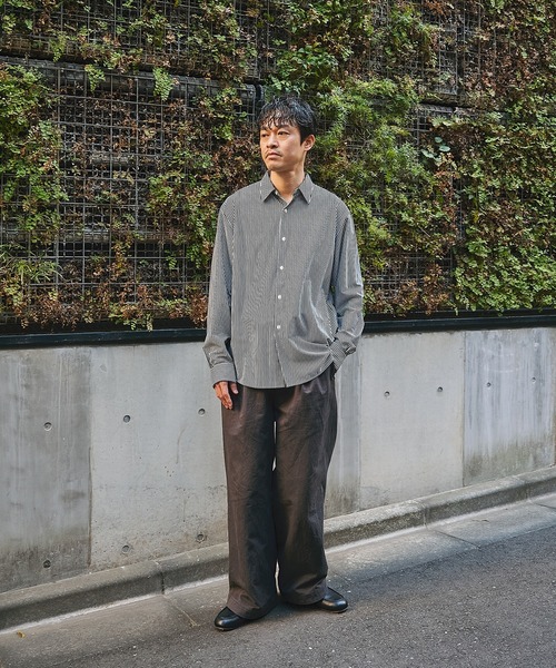 KANEMASA PHIL.(カネマサフィル)の「【KANEMASA PHIL.】46G Stripe Modest Shirt(シャツ/ブラウス・メンズ・ブラック/ホワイト/ブルー・L/M)」の9枚目の写真