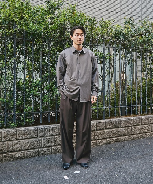 KANEMASA PHIL.(カネマサフィル)の「【KANEMASA PHIL.】46G Stripe Modest Shirt(シャツ/ブラウス・メンズ・ブラック/ホワイト/ブルー・L/M)」の10枚目の写真