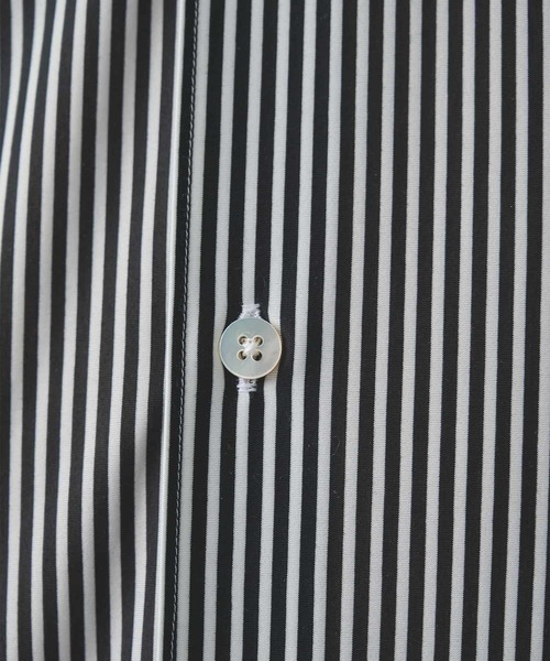 KANEMASA PHIL.(カネマサフィル)の「【KANEMASA PHIL.】46G Stripe Modest Shirt(シャツ/ブラウス・メンズ・ブラック/ホワイト/ブルー・L/M)」の4枚目の写真