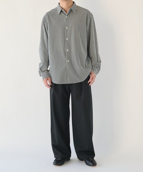KANEMASA PHIL.(カネマサフィル)の「【KANEMASA PHIL.】46G Stripe Modest Shirt(シャツ/ブラウス・メンズ・ブラック/ホワイト/ブルー・L/M)」の21枚目の写真
