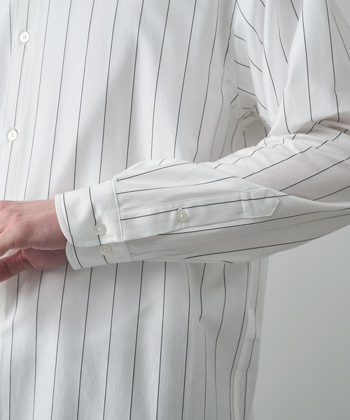 KANEMASA PHIL.(カネマサフィル)の「【KANEMASA PHIL.】46G Stripe Modest Shirt(シャツ/ブラウス・メンズ・ブラック/ホワイト/ブルー・L/M)」の19枚目の写真
