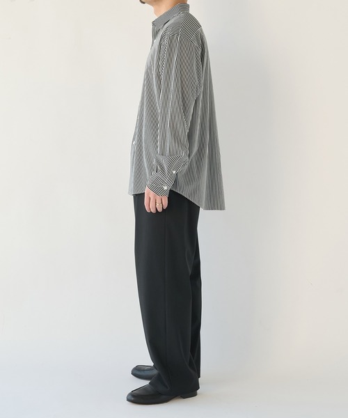 KANEMASA PHIL.(カネマサフィル)の「【KANEMASA PHIL.】46G Stripe Modest Shirt(シャツ/ブラウス・メンズ・ブラック/ホワイト/ブルー・L/M)」の22枚目の写真