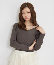 rienda（リエンダ）の「カシュクール2WAYウォッシャブルニットトップス 秋服 冬服（ニット/セーター）」