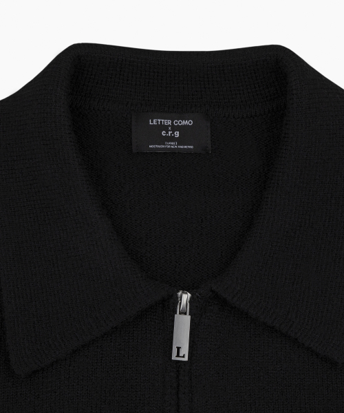 LETTERCOMO(レテルコモ)の「ヨークカラークロップウールニットジャケットブラック(その他アウター・レディース・ブラック・LARGE/MEDIUM)」の4枚目の写真