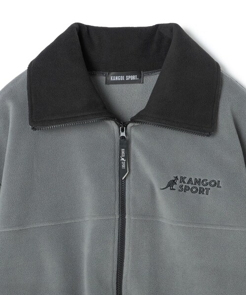 KANGOL SPORT（カンゴールスポーツ）の「【KANGOL SPORT】ドロストフリースジップアップジャケット/パーカー（ブルゾン・レディース・レッド/グレー/ブラック・LL/L/M）」の14枚目の写真
