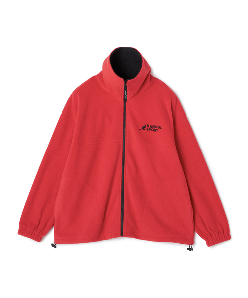 KANGOL SPORT（カンゴールスポーツ）の「【KANGOL SPORT】ドロストフリースジップアップジャケット/パーカー（ブルゾン・レディース・レッド/グレー/ブラック・LL/L/M）」の21枚目の写真
