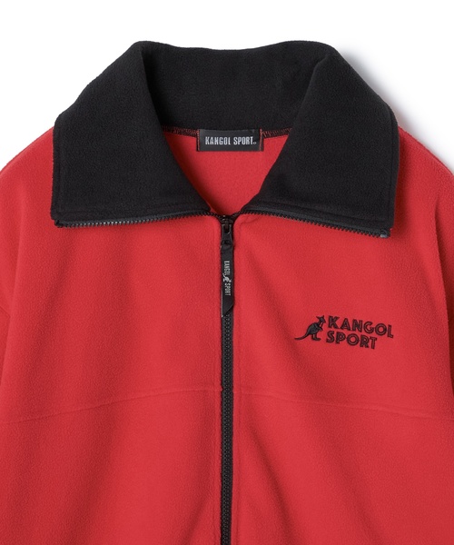 KANGOL SPORT（カンゴールスポーツ）の「【KANGOL SPORT】ドロストフリースジップアップジャケット/パーカー（ブルゾン・レディース・レッド/グレー/ブラック・LL/L/M）」の22枚目の写真