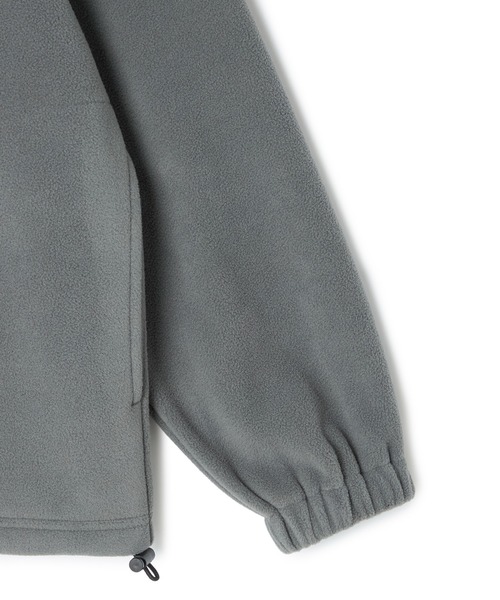 KANGOL SPORT（カンゴールスポーツ）の「【KANGOL SPORT】ドロストフリースジップアップジャケット/パーカー（ブルゾン・レディース・レッド/グレー/ブラック・LL/L/M）」の9枚目の写真