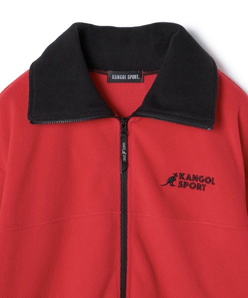 KANGOL SPORT（カンゴールスポーツ）の「【KANGOL SPORT】ドロストフリースジップアップジャケット/パーカー（ブルゾン・レディース・レッド/グレー/ブラック・LL/L/M）」の10枚目の写真