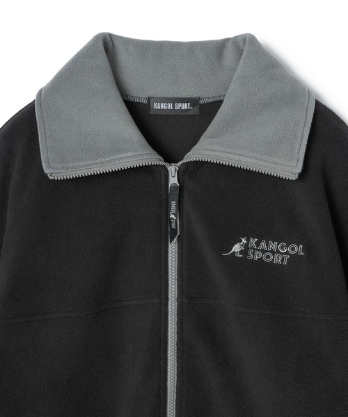 KANGOL SPORT（カンゴールスポーツ）の「【KANGOL SPORT】ドロストフリースジップアップジャケット/パーカー（ブルゾン・レディース・レッド/グレー/ブラック・LL/L/M）」の11枚目の写真