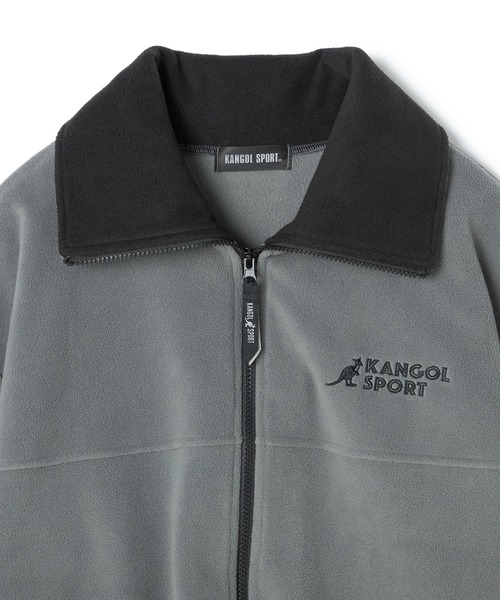 KANGOL SPORT（カンゴールスポーツ）の「【KANGOL SPORT】ドロストフリースジップアップジャケット/パーカー（ブルゾン・レディース・レッド/グレー/ブラック・LL/L/M）」の12枚目の写真
