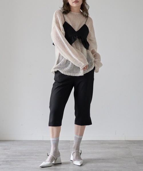 model：162cm. 着用サイズ：FREE