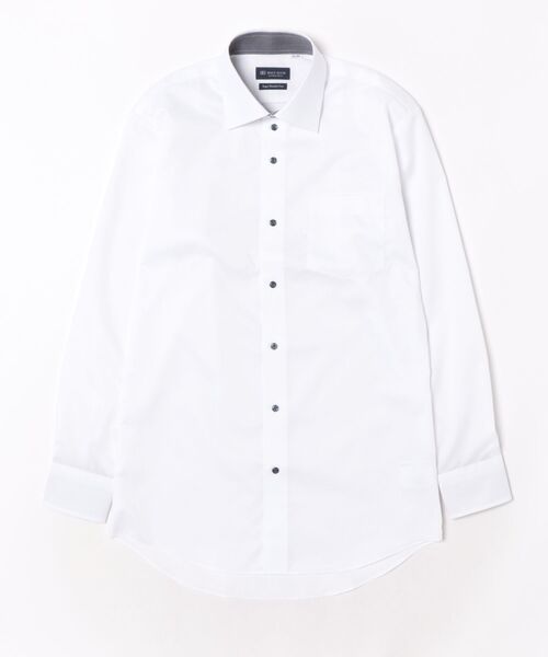 TOKYO SHIRTS(トウキョウシャツ)の「【超形態安定】 形態安定ノンアイロン ワイド 長袖ビジネスワイシャツ(ビジネスシャツ・メンズ・ホワイト・首回り41cm-裄丈86cm/首回り42cm-裄丈82cm/首回り42cm-裄丈86cm/首回り43cm-裄丈82cm/首回り43cm-裄丈86cm/首回り37cm-裄丈80cm/首回り37cm-裄丈84cm/首回り39cm-裄丈80cm/首回り39cm-裄丈84cm/首回り41cm-裄丈82cm)」の6枚目の写真