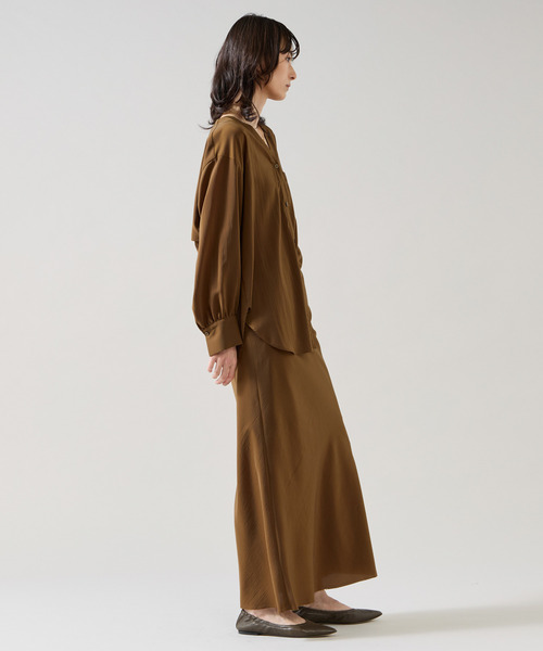 Liesse(リエス)の「バックフラップデザインブラウス(セットアップ可)(シャツ/ブラウス・レディース・ブラウン/ブラック・FREE)」の19枚目の写真