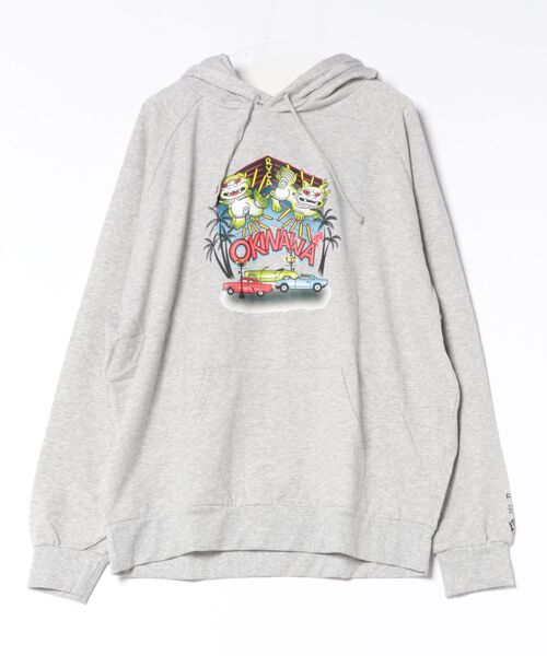 RVCA(ルーカ)の「RVCA メンズ OKINAWA LION DOG HD パーカー 【2026年秋冬モデル】/ルーカプルオーバーフーディー(パーカー・メンズ・ブラック/ヘザーグレー・X-LARGE/LARGE/MEDIUM)」の1枚目の写真