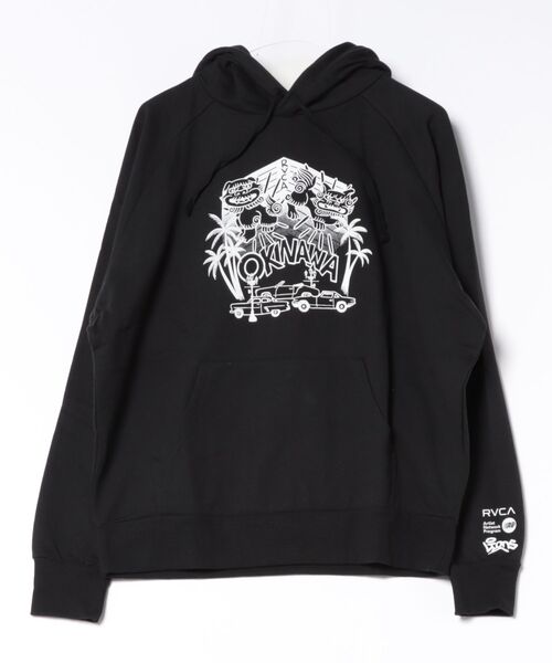 RVCA(ルーカ)の「RVCA メンズ OKINAWA LION DOG HD パーカー 【2026年秋冬モデル】/ルーカプルオーバーフーディー(パーカー・メンズ・ブラック/ヘザーグレー・X-LARGE/LARGE/MEDIUM)」の3枚目の写真