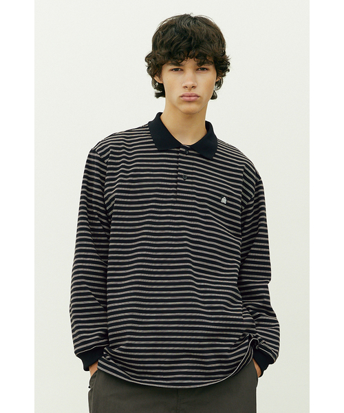 BOOVOOM（ブーブーム）の「ジェントル シティ ポロシャツ（Tシャツ/カットソー・メンズ・ライトグレー/ブラック・XL/XXL/XXXL）」の2枚目の写真
