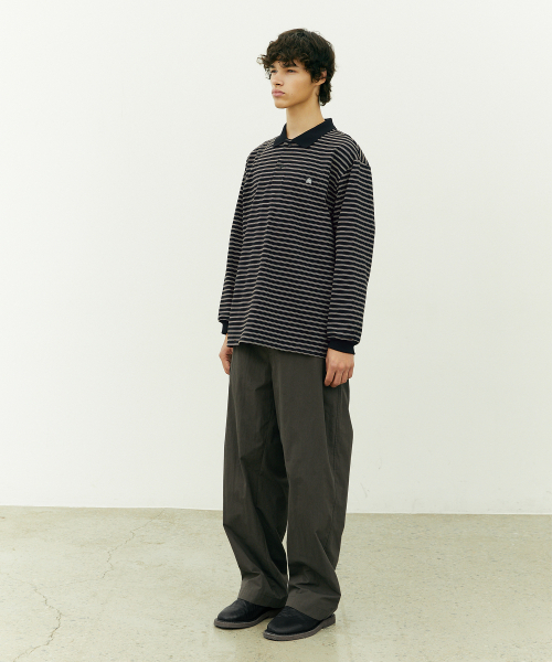 BOOVOOM（ブーブーム）の「ジェントル シティ ポロシャツ（Tシャツ/カットソー・メンズ・ライトグレー/ブラック・XL/XXL/XXXL）」の4枚目の写真