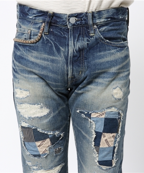 HYSTERIC GLAMOUR（ヒステリックグラマー）の「SBP加工 デニムストレートPT（デニムパンツ・メンズ・インディゴブルー・32inch/28inch/30inch/29inch/34inch/31inch）」の5枚目の写真