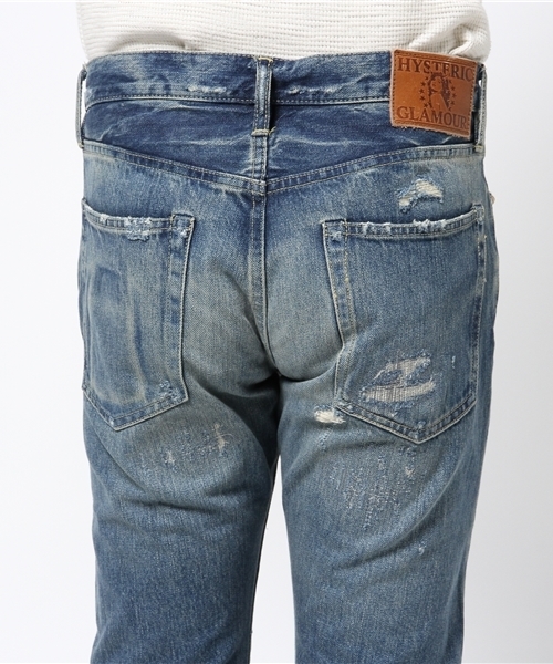 HYSTERIC GLAMOUR（ヒステリックグラマー）の「SBP加工 デニムストレートPT（デニムパンツ・メンズ・インディゴブルー・32inch/28inch/30inch/29inch/34inch/31inch）」の6枚目の写真