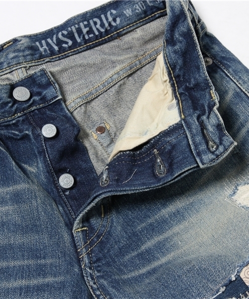 HYSTERIC GLAMOUR（ヒステリックグラマー）の「SBP加工 デニムストレートPT（デニムパンツ・メンズ・インディゴブルー・32inch/28inch/30inch/29inch/34inch/31inch）」の9枚目の写真