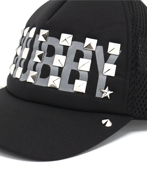 CHUBBYGANG（チャビーギャング）の「スタッズ×ロゴ　メッシュキャップ（キャップ・キッズ・ブラック/ブルー/レッド・SMALL/LARGE/MEDIUM）」の8枚目の写真