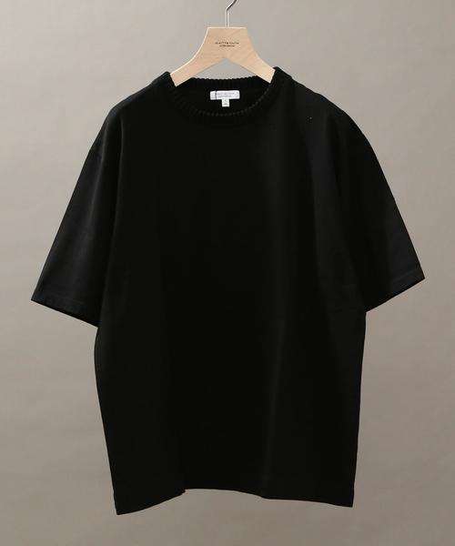 BEAUTY&YOUTH UNITED ARROWS（ビューティーアンドユースユナイテッドアローズ）の「BY ∴ ニットカラー フォルム カットソー◆（Tシャツ/カットソー・メンズ・ブラック/オリーブ/ネイビー・MEDIUM/LARGE/SMALL/X-LARGE）」の2枚目の写真
