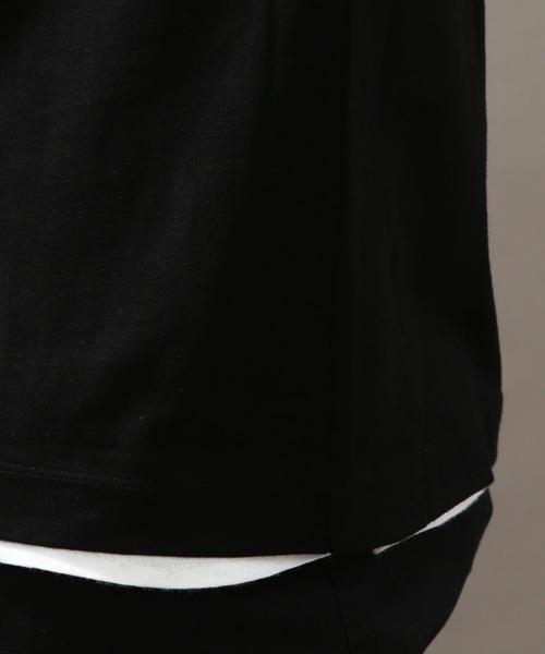 BEAUTY&YOUTH UNITED ARROWS（ビューティーアンドユースユナイテッドアローズ）の「BY ∴ ニットカラー フォルム カットソー◆（Tシャツ/カットソー・メンズ・ブラック/オリーブ/ネイビー・MEDIUM/LARGE/SMALL/X-LARGE）」の7枚目の写真