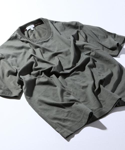 BEAUTY&YOUTH UNITED ARROWS（ビューティーアンドユースユナイテッドアローズ）の「BY ∴ ニットカラー フォルム カットソー◆（Tシャツ/カットソー・メンズ・ブラック/オリーブ/ネイビー・MEDIUM/LARGE/SMALL/X-LARGE）」の11枚目の写真